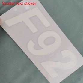 Self-adhesive lettering label