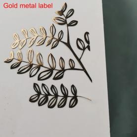 Gold metal sticker