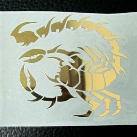Scorpion metal sticker