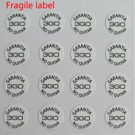 Fragile sticker